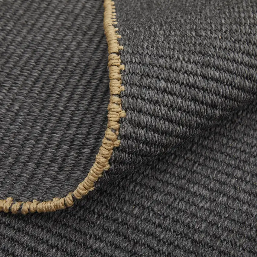 Tan and Gray Hand Woven Area Rug Photo 6