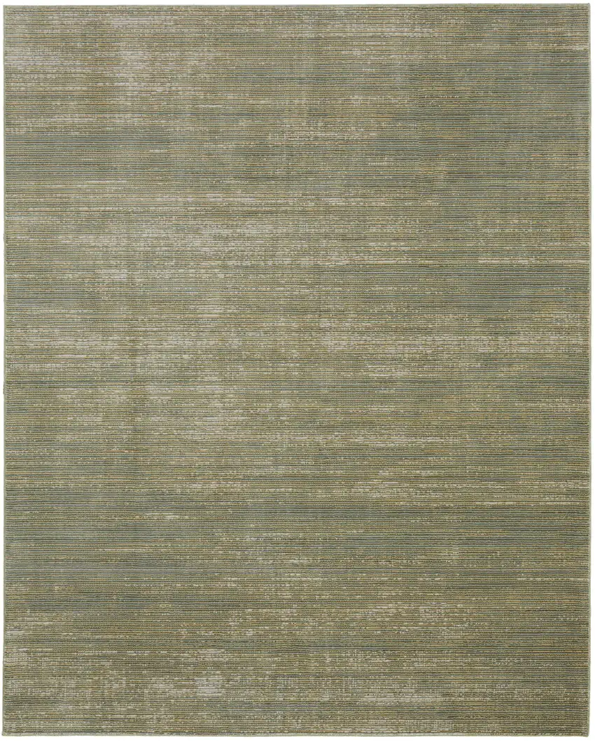 Tan and Green Power Loom Area Rug Photo 5
