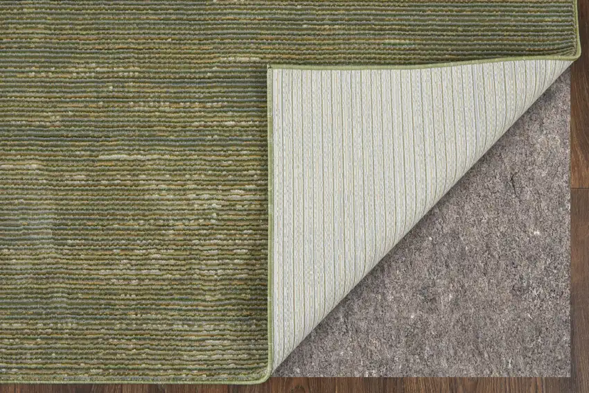 Tan and Green Power Loom Area Rug Photo 6