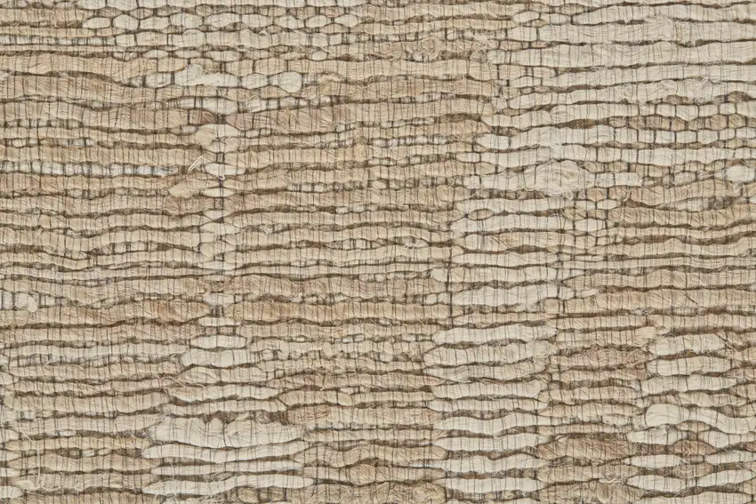 Tan and Ivory Geometric Hand Woven Area Rug Photo 7