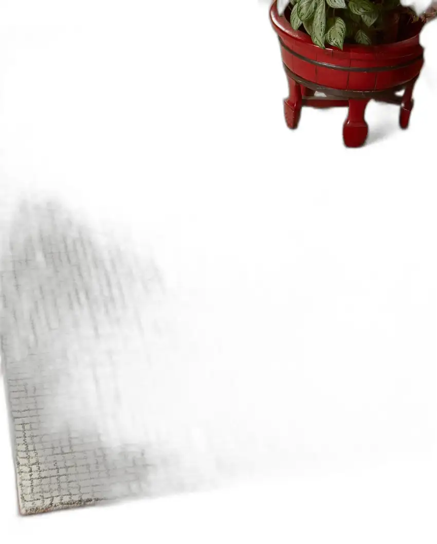 Tan and Ivory Grid Area Rug Photo 10