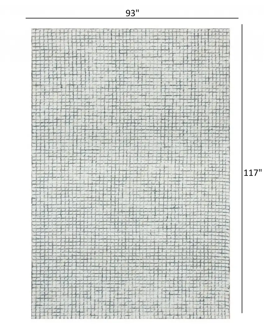 Tan and Ivory Grid Area Rug Photo 4