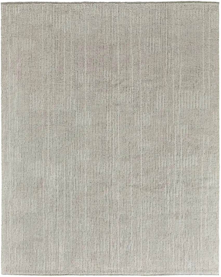 Tan and Ivory Wool Hand Knotted Area Rug Photo 1