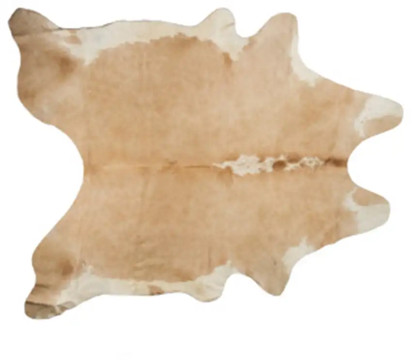 Tan and White Cowhide - Rug Photo 1