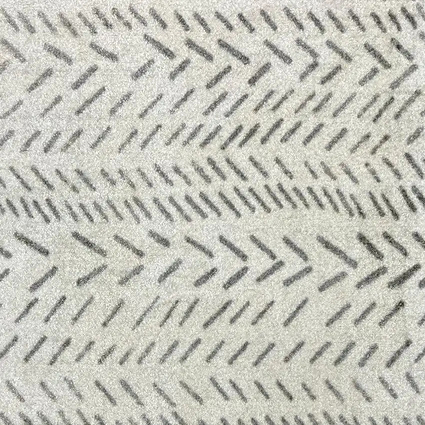 Taupe Abstract Machine Tufted Area Rug With UV Protection Photo 7