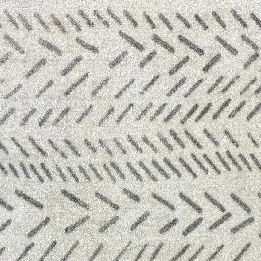 Taupe Abstract Machine Tufted Area Rug With UV Protection Photo 6
