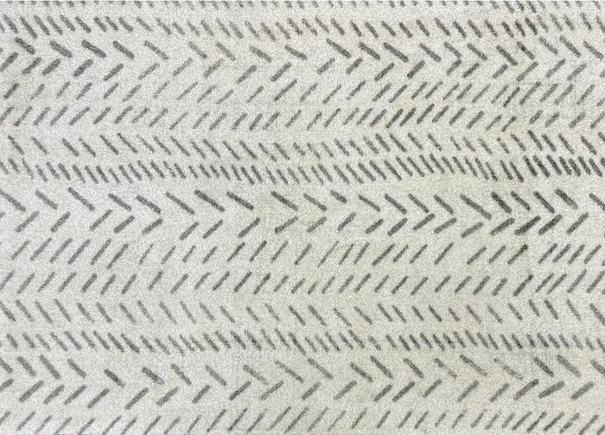 Taupe Abstract Machine Tufted Area Rug With UV Protection Photo 3