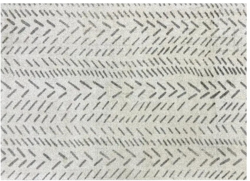 Taupe Abstract Machine Tufted Area Rug With UV Protection Photo 1