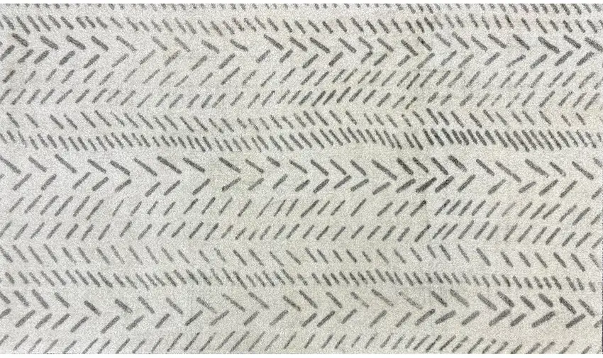 Taupe Abstract Machine Tufted Area Rug With UV Protection Photo 1