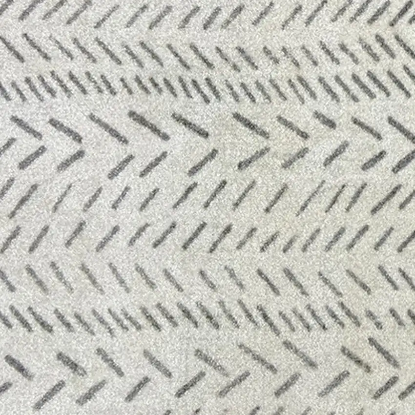Taupe Abstract Machine Tufted Area Rug With UV Protection Photo 3