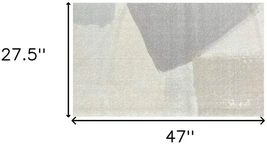 Taupe Abstract Machine Tufted Area Rug With Uv Protection Photo 6