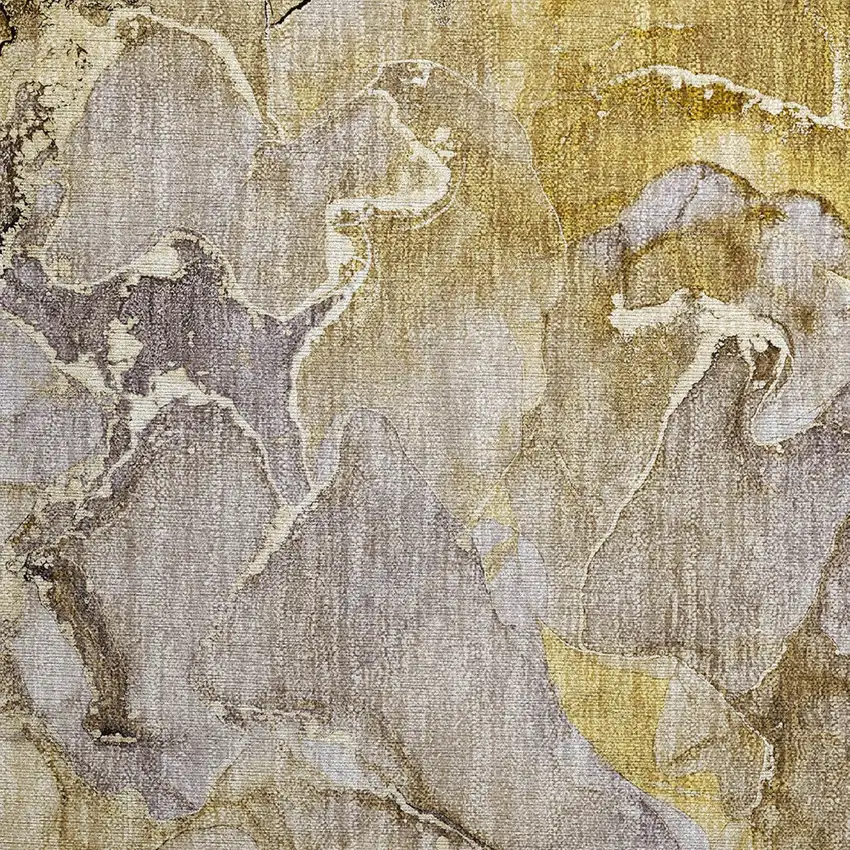 Taupe Abstract Washable Non Skid Indoor Outdoor Area Rug Photo 7