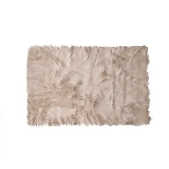 Taupe Animal Print Area Rug Photo 1
