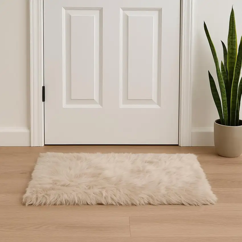 Taupe Animal Print Area Rug Photo 2