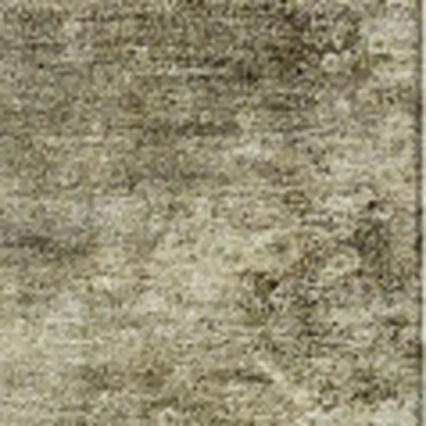 Taupe And Beige Abstract Washable Area Rug With UV Protection Photo 7