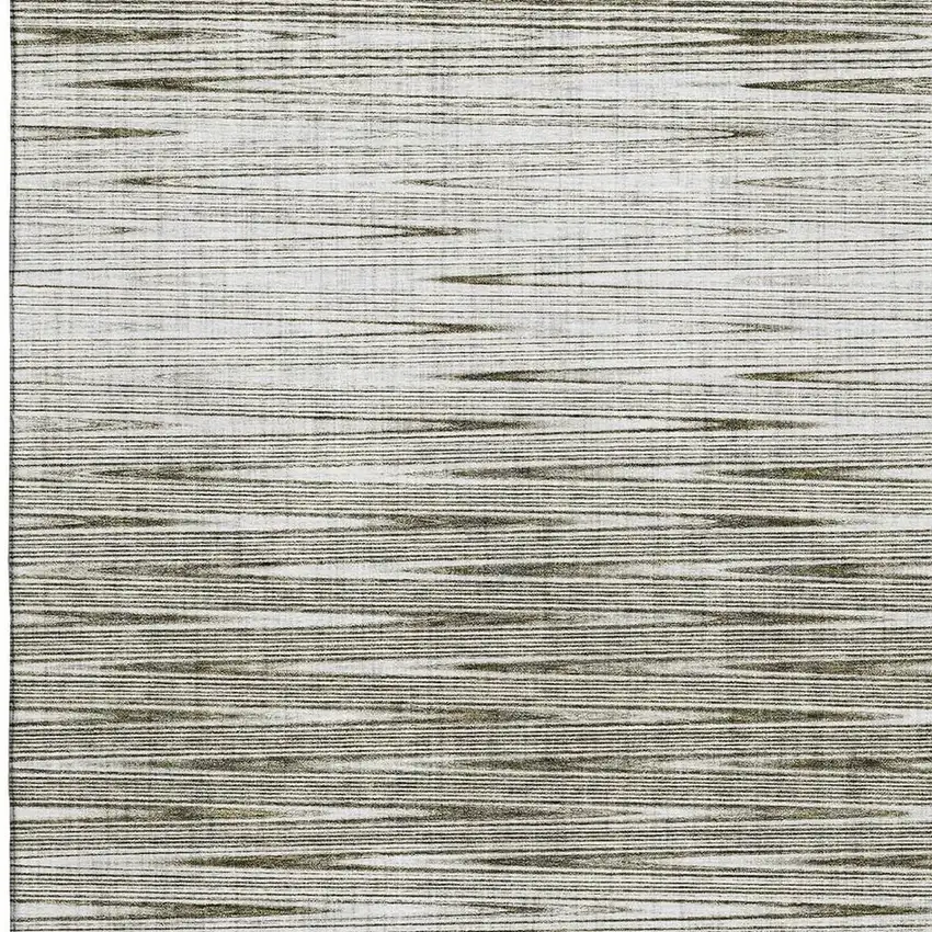 Taupe And Beige Abstract Washable Area Rug With UV Protection Photo 3