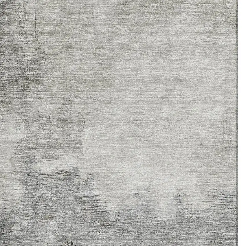 Taupe And Beige Abstract Washable Area Rug With UV Protection Photo 3