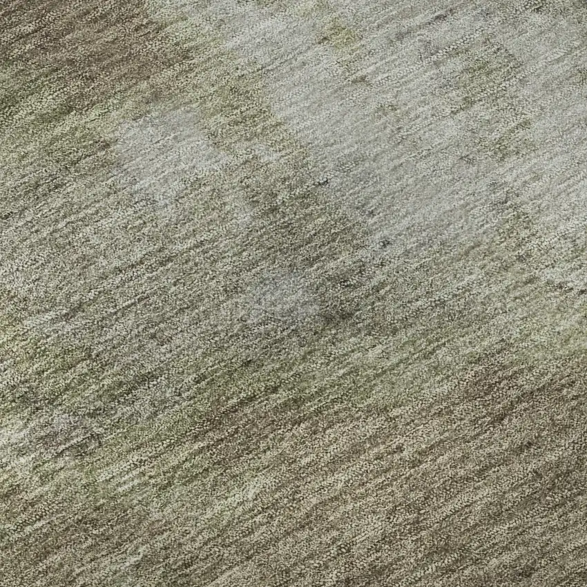 Taupe And Beige Abstract Washable Area Rug With UV Protection Photo 1