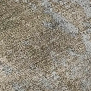 Photo of Taupe And Beige Abstract Washable Area Rug With UV Protection