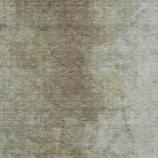 Taupe And Beige Abstract Washable Indoor Outdoor Area Rug Photo 7