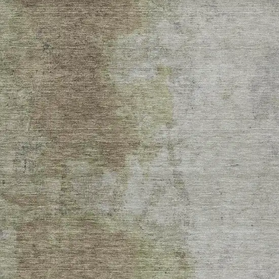 Taupe And Beige Abstract Washable Indoor Outdoor Area Rug Photo 4