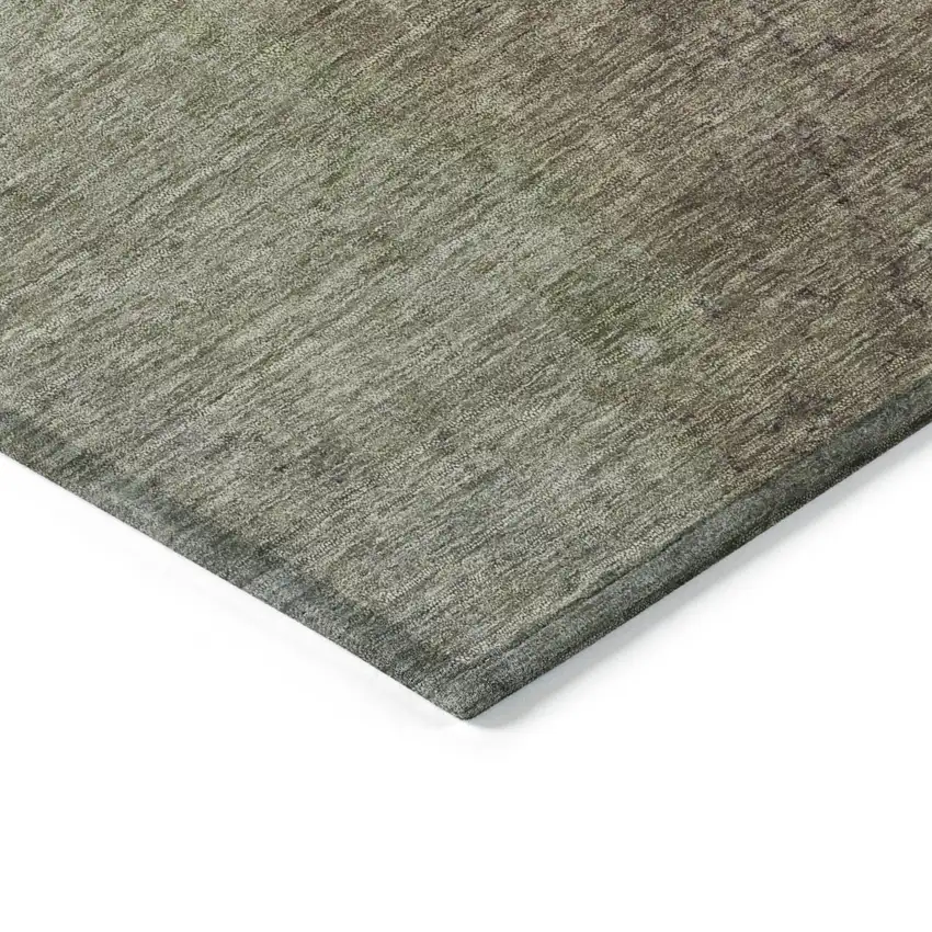 Taupe And Beige Abstract Washable Indoor Outdoor Area Rug Photo 6