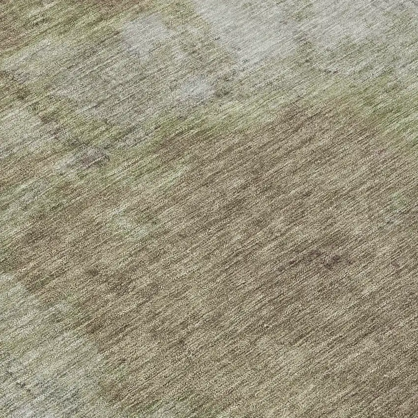 Taupe And Beige Abstract Washable Indoor Outdoor Area Rug Photo 8
