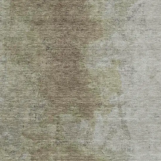 Taupe And Beige Abstract Washable Indoor Outdoor Area Rug Photo 7