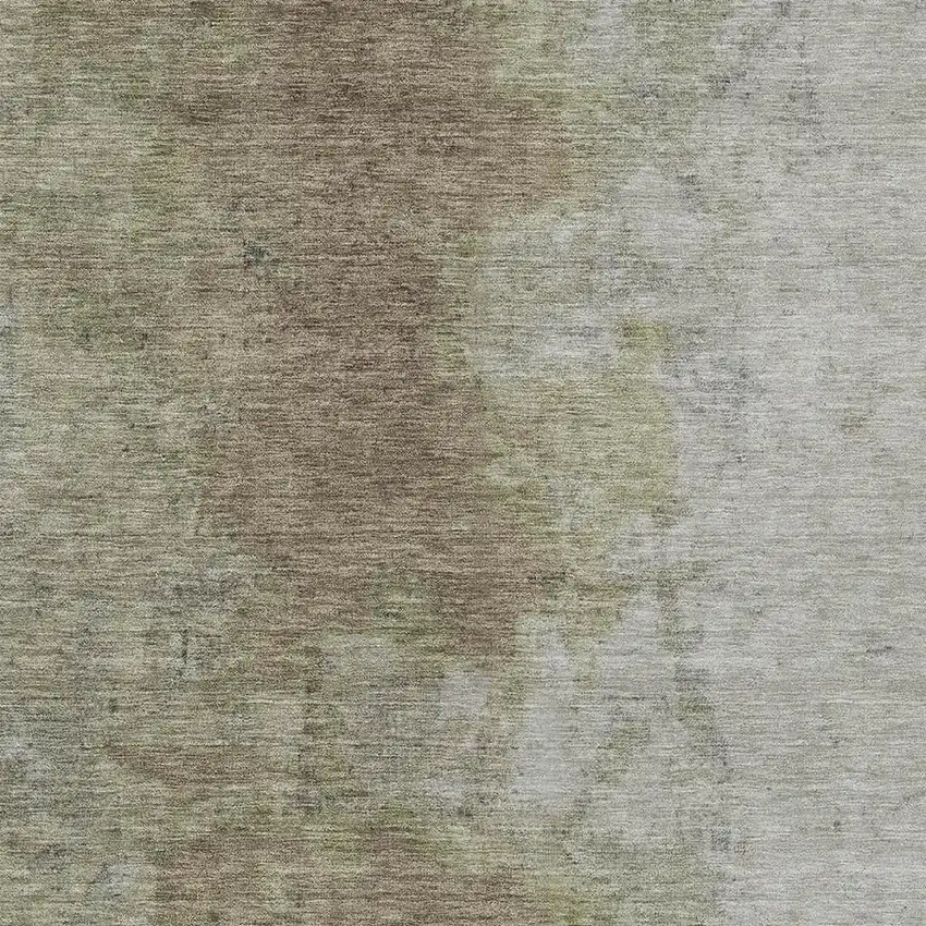 Taupe And Beige Abstract Washable Indoor Outdoor Area Rug Photo 4