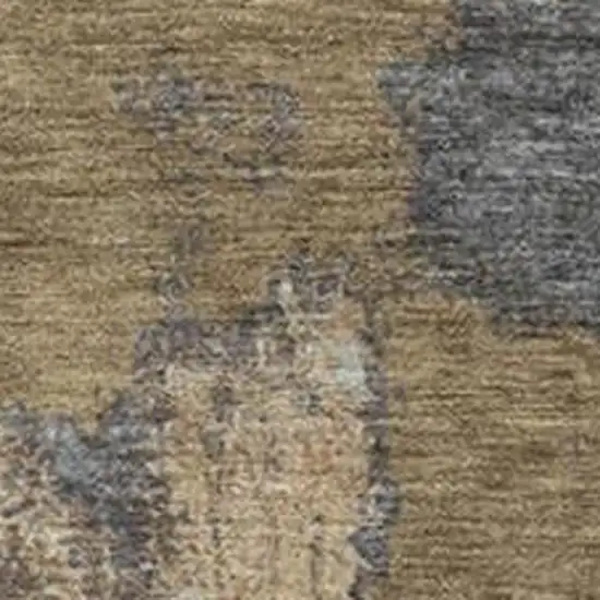 Taupe And Beige Abstract Washable Indoor Outdoor Area Rug Photo 3