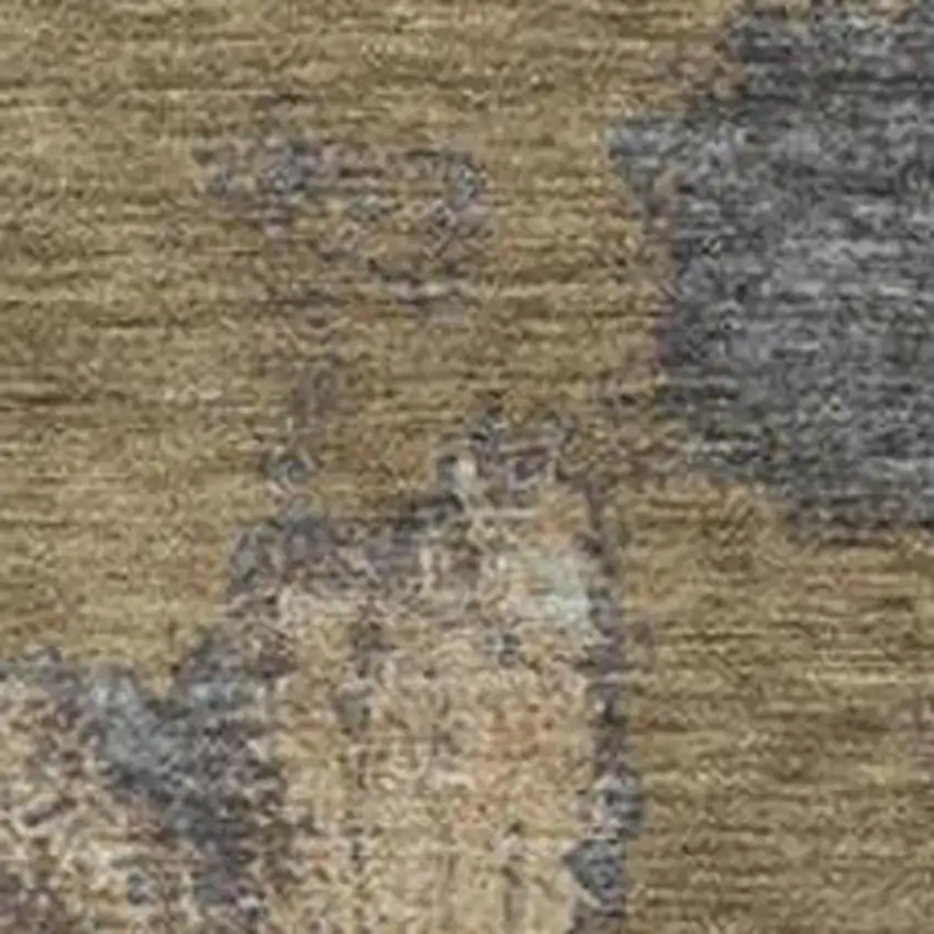 Taupe And Beige Abstract Washable Indoor Outdoor Area Rug Photo 3