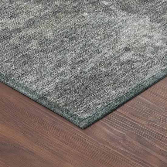 Taupe And Beige Abstract Washable Indoor Outdoor Area Rug Photo 9