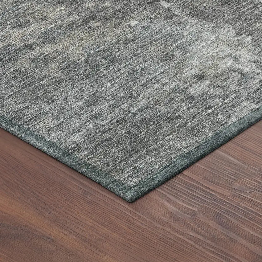 Taupe And Beige Abstract Washable Indoor Outdoor Area Rug Photo 9