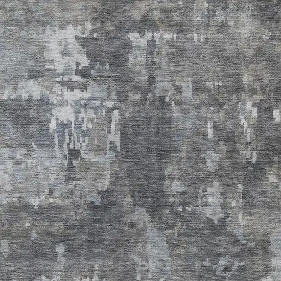 Taupe And Beige Abstract Washable Indoor Outdoor Area Rug Photo 2