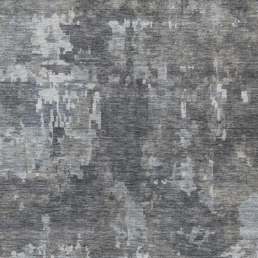 Taupe And Beige Abstract Washable Indoor Outdoor Area Rug Photo 2