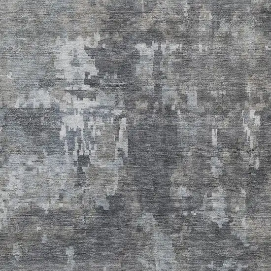 Taupe And Beige Abstract Washable Indoor Outdoor Area Rug Photo 2