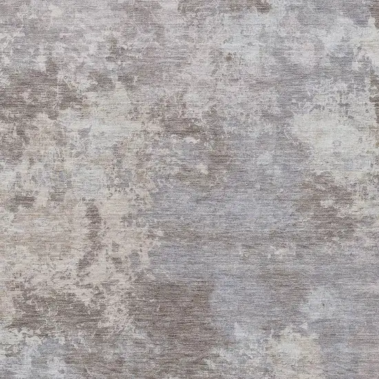 Taupe And Beige Abstract Washable Indoor Outdoor Area Rug Photo 3