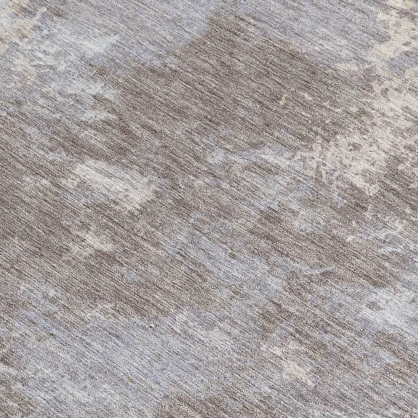 Taupe And Beige Abstract Washable Indoor Outdoor Area Rug Photo 2