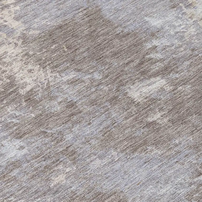 Taupe And Beige Abstract Washable Indoor Outdoor Area Rug Photo 1