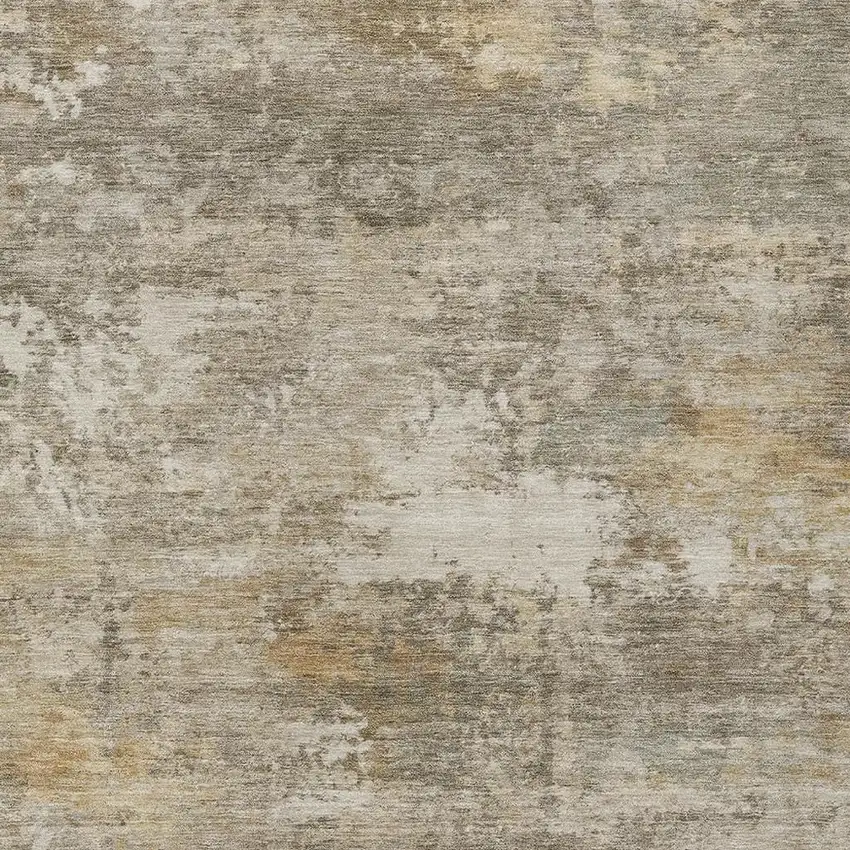 Taupe And Beige Abstract Washable Indoor Outdoor Area Rug Photo 2