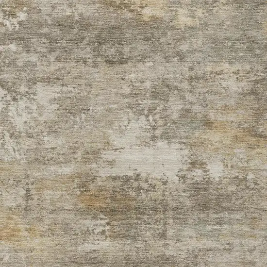 Taupe And Beige Abstract Washable Indoor Outdoor Area Rug Photo 2