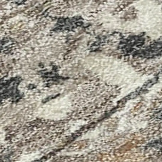 Taupe And Beige Abstract Washable Indoor Outdoor Area Rug Photo 1
