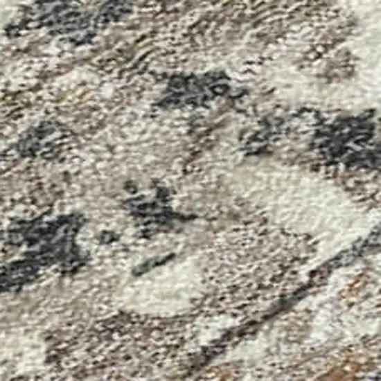 Taupe And Beige Abstract Washable Indoor Outdoor Area Rug Photo 1