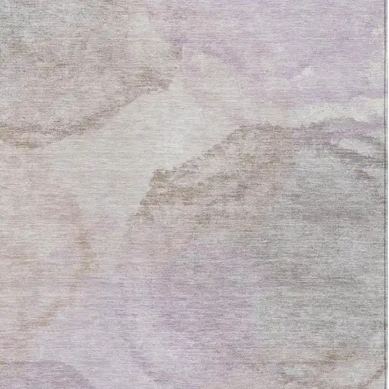 Taupe And Beige Abstract Washable Indoor Outdoor Area Rug Photo 2