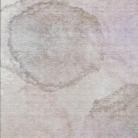 Taupe And Beige Abstract Washable Indoor Outdoor Area Rug Photo 2