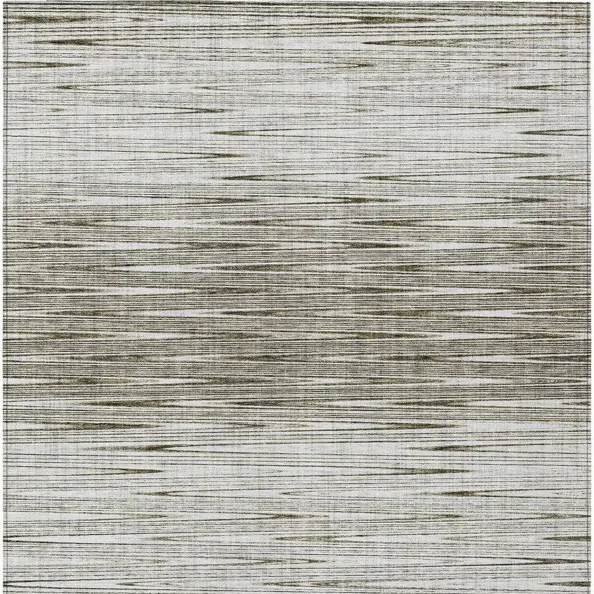 Taupe And Beige Abstract Washable Indoor Outdoor Area Rug Photo 7