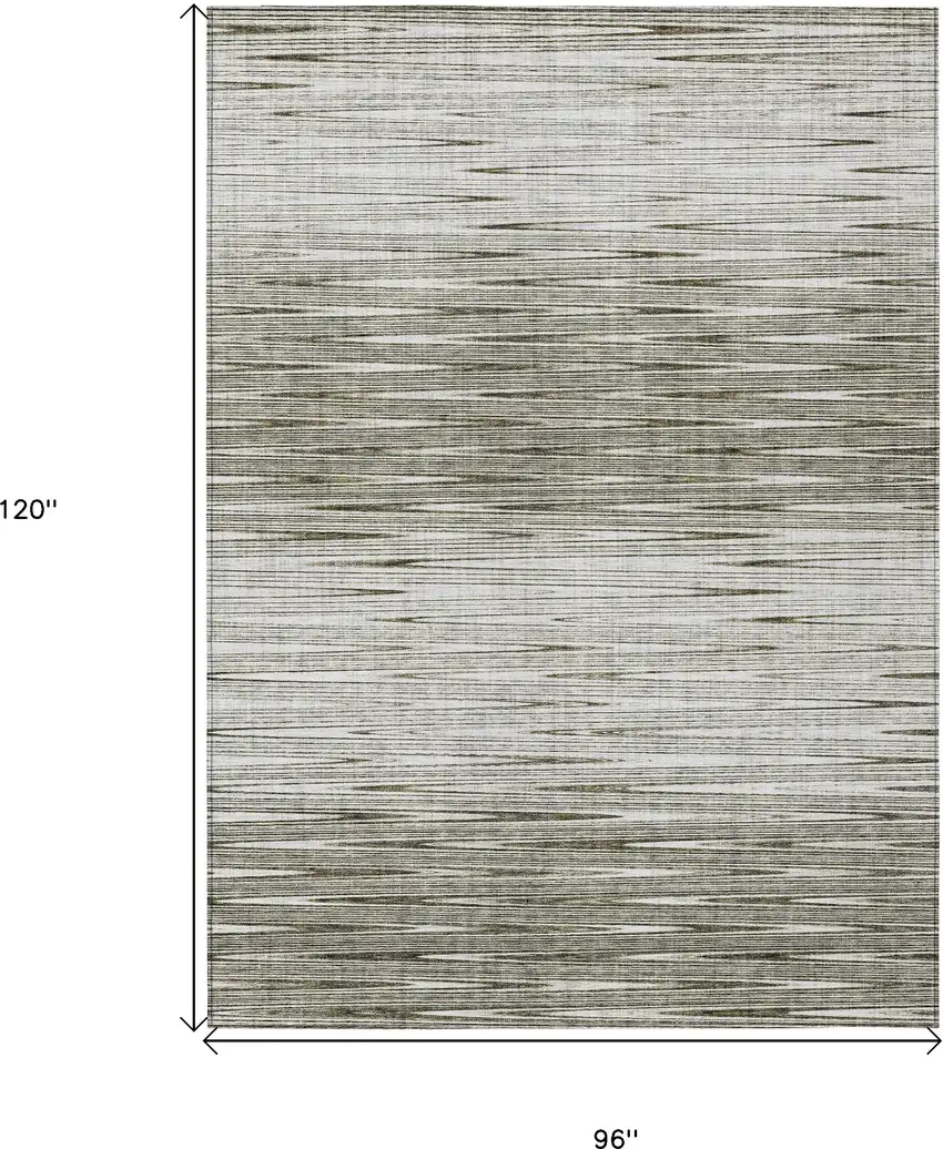 Taupe And Beige Abstract Washable Indoor Outdoor Area Rug Photo 3