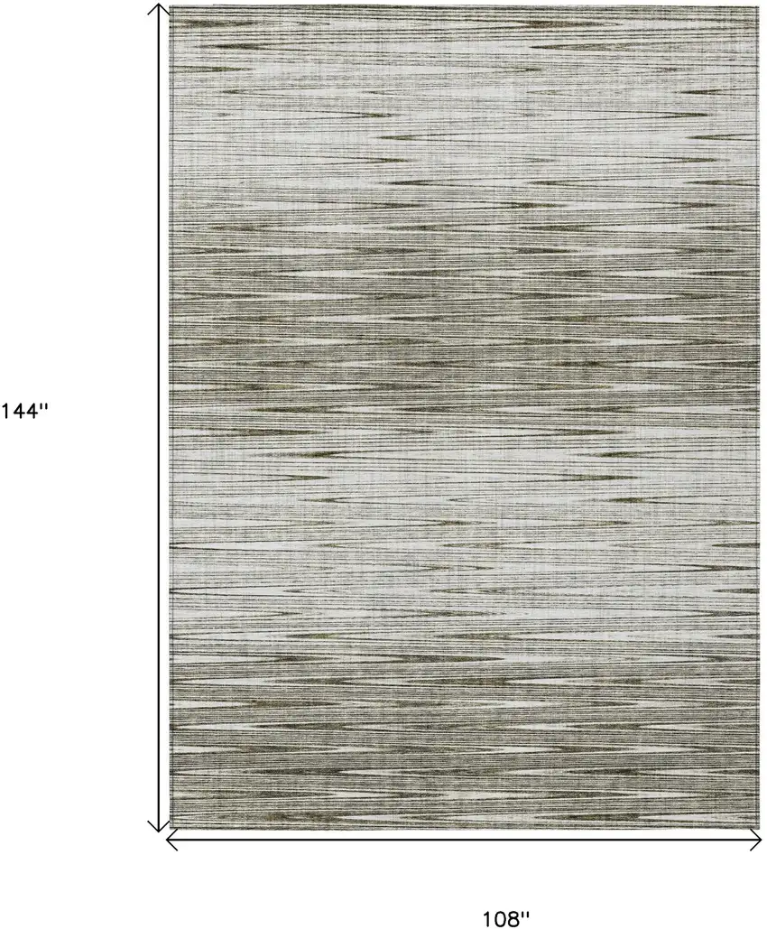 Taupe And Beige Abstract Washable Indoor Outdoor Area Rug Photo 3