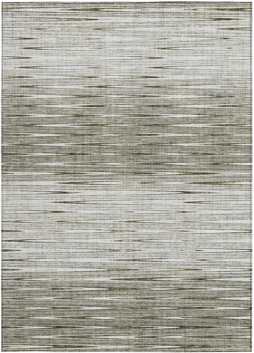 Taupe And Beige Abstract Washable Indoor Outdoor Area Rug Photo 7