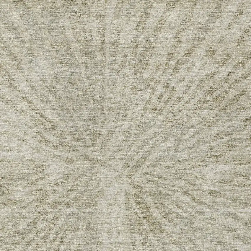 Taupe And Beige Abstract Washable Indoor Outdoor Area Rug Photo 6